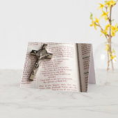 la carte de voeux de prière des lords (Fleur jaune)