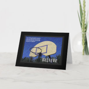 La carte de voeux "Encourager-CROIENT" 5x7 w/plain