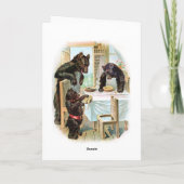 La Carte de voeux Fairytale Three Bears (Dos)