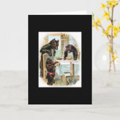 La Carte de voeux Fairytale Three Bears (Fleur jaune)