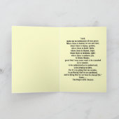 La carte de voeux franciscaine de croix et de (Intérieur)