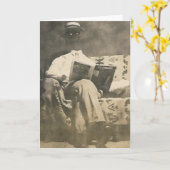 La carte de voeux invisible (Fleur jaune)
