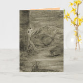 La carte de voeux Old Meadow (Fleur jaune)