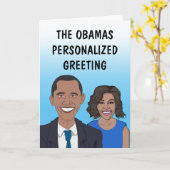 La carte de vœux personnalisée des Obama (Fleur jaune)