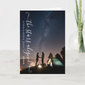 La Carte de voeux photo Stars Alignée (Devant)