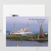 La carte de voeux Royal Yacht Dannebrog! (Devant / Derrière)