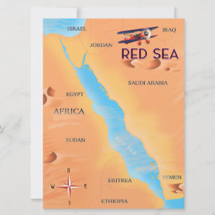 La carte de voyage de la mer Rouge