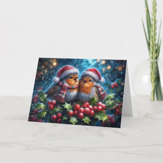 La carte des chanteurs de Noël (Devant)