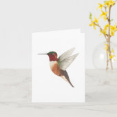 La carte des colibris d'Allen (Fleur jaune)