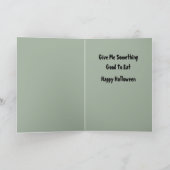 La carte d'Halloween monstre de Frankenstein (Intérieur)