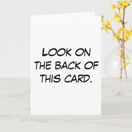 La carte d'idiot (Fleur jaune)