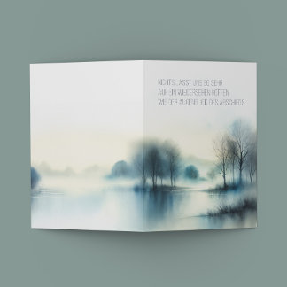 La carte du deuil "Moment du départ"