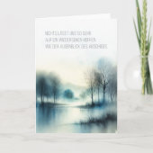 La carte du deuil "Moment du départ" (Devant)