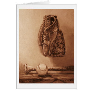 La carte du fan de base-ball
