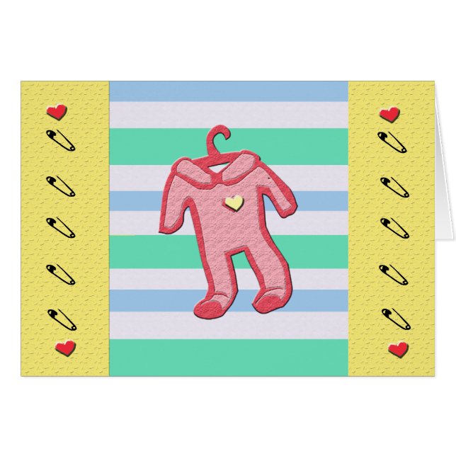 La carte du PJ de bébé (Devant horizontal)