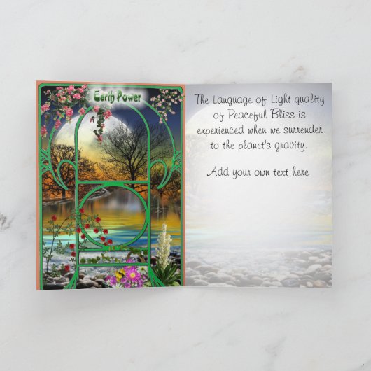 La carte Earth Power (Intérieur)