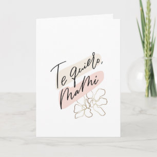 La carte Español de la fête des mères Quiero Mami