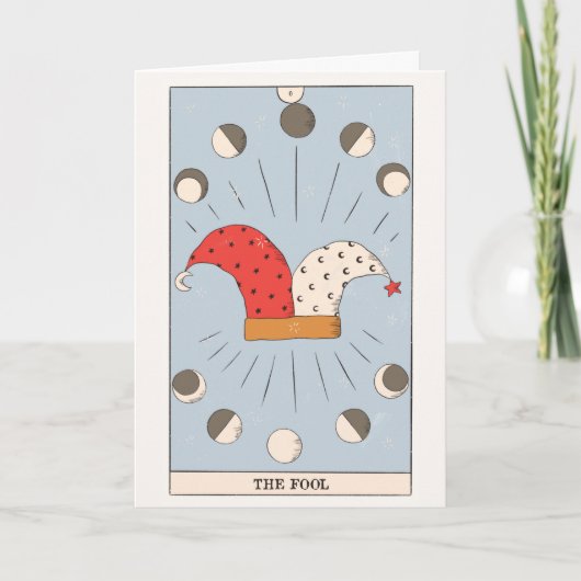 La carte Fool Tarot Major Arcana prend sa chance (Devant)