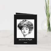 La carte Gibson Girl Note Card (Dos)