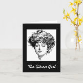 La carte Gibson Girl Note Card (Fleur jaune)