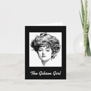 La carte Gibson Girl Note Card