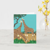 La carte Giraffes (Fleur jaune)