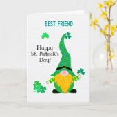La carte Gnome Leprechaun du Frère St Patrick (Fleur jaune)