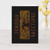 La carte Great Tree Samhain (Fleur jaune)