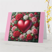 La carte Heart Romance (Fleur jaune)