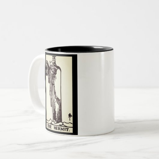la carte hermit tarot | mug (Devant gauche)