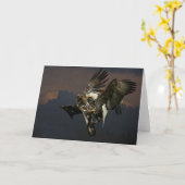 La carte Jevenile et Adult Bald Eagle Card (Fleur jaune)