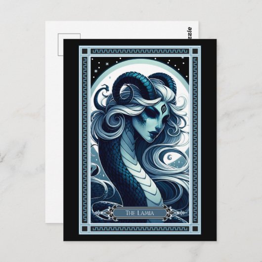 La carte Lamia Tarot (Devant / Derrière)