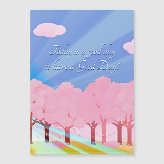 La carte magnétique d'aujourd'hui est un bon jour (Devant)