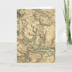 La carte militaire de Richmond et de Petersburgh