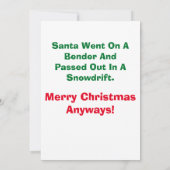 La carte Noël est annulée (Dos)