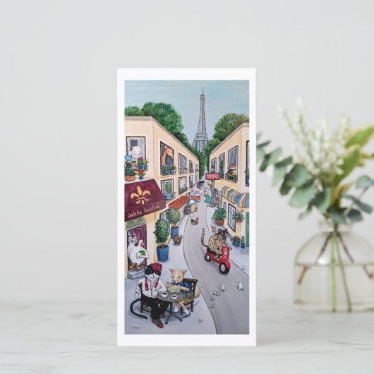 La carte Paris Café (Debout devant)