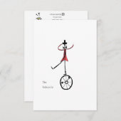 La carte plat Unicycle (Devant / Derrière)