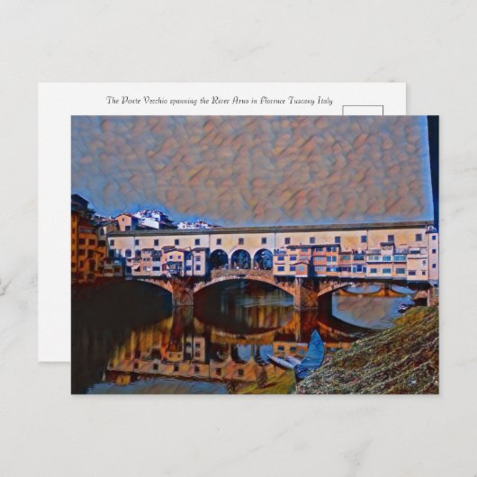 La carte Ponte Vecchio (Devant / Derrière)