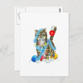 LA CARTE POSTALE A DÉCORÉ KITTY (Devant / Derrière)