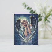 La carte postale blessée d'ange (Debout devant)