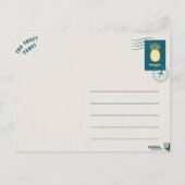 La carte postale d'ananas moderne (Dos)