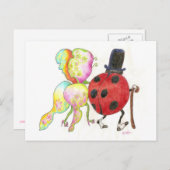 La carte postale de la dame (Devant / Derrière)