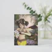 La carte postale de la fée et la libellule (Debout devant)