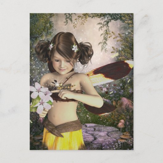 La carte postale de la fée et la libellule (Devant)