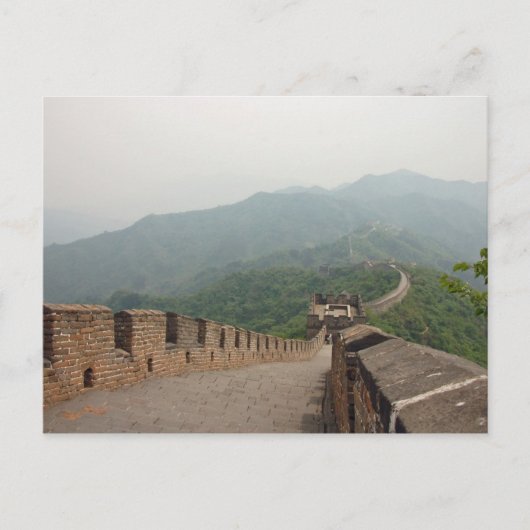 La carte postale de la Grande Muraille (Devant)