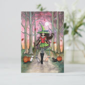 La carte postale de la promenade des chats Hallowe (Debout devant)