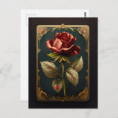 La carte postale de la rose (Devant / Derrière)