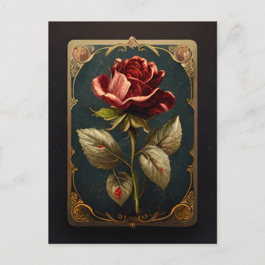 La carte postale de la rose (Devant)