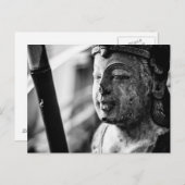 La carte postale de la Statue et de l'Escargot (Devant / Derrière)