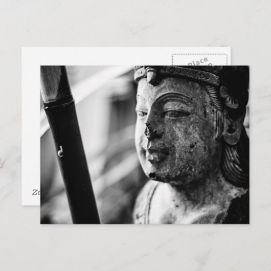 La carte postale de la Statue et de l'Escargot (Devant / Derrière)